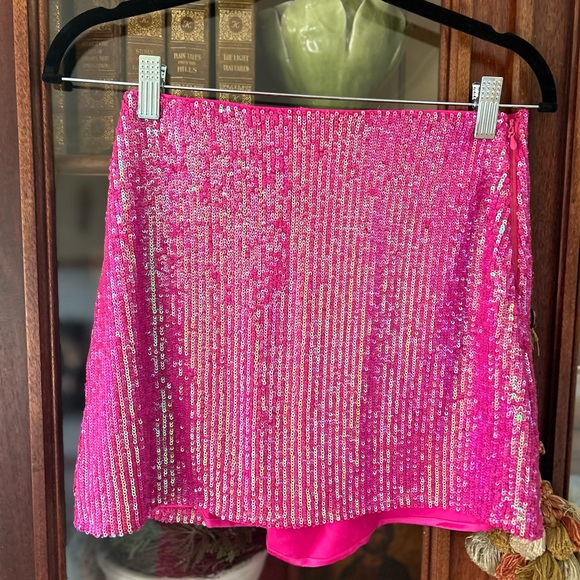 Show Me Your MuMu Dresses & Skirts - Show Me Your MuMu Fuchsia Sequin Mini Skirt